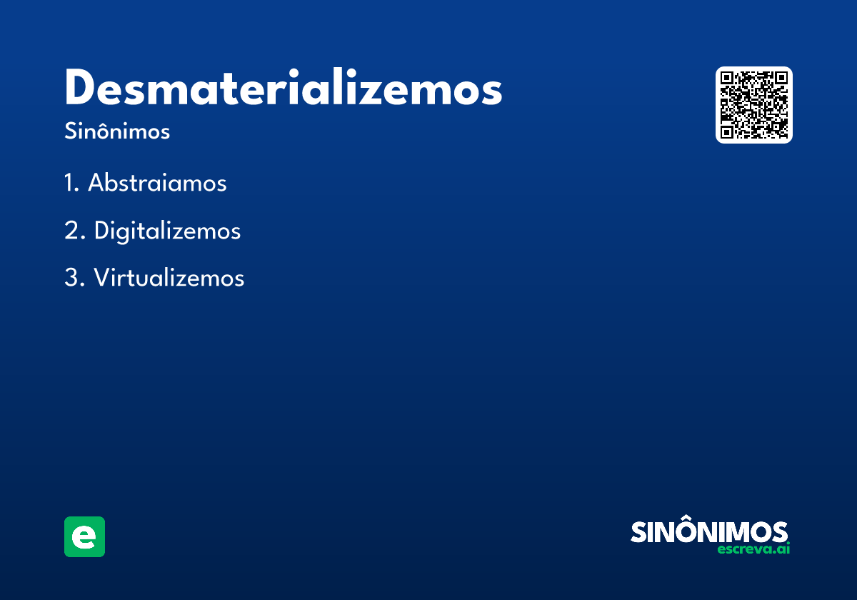 desmaterializemos