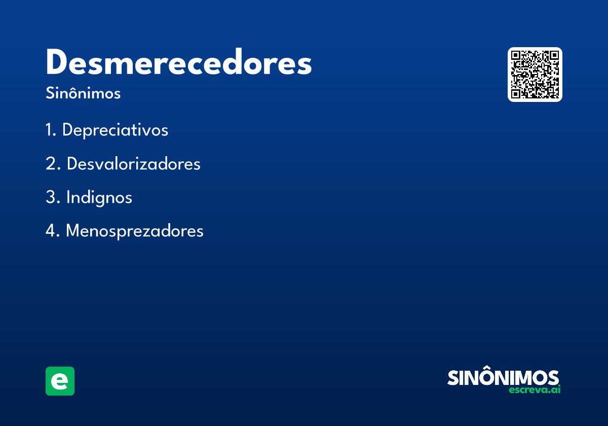 desmerecedores