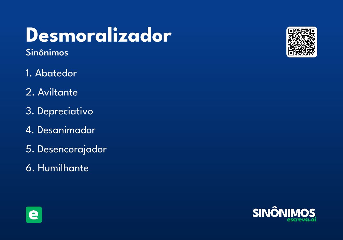 desmoralizador