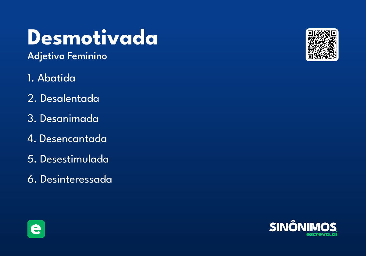 desmotivada