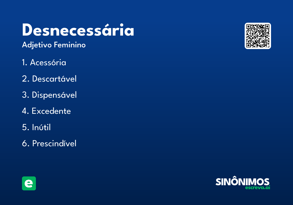 desnecessária