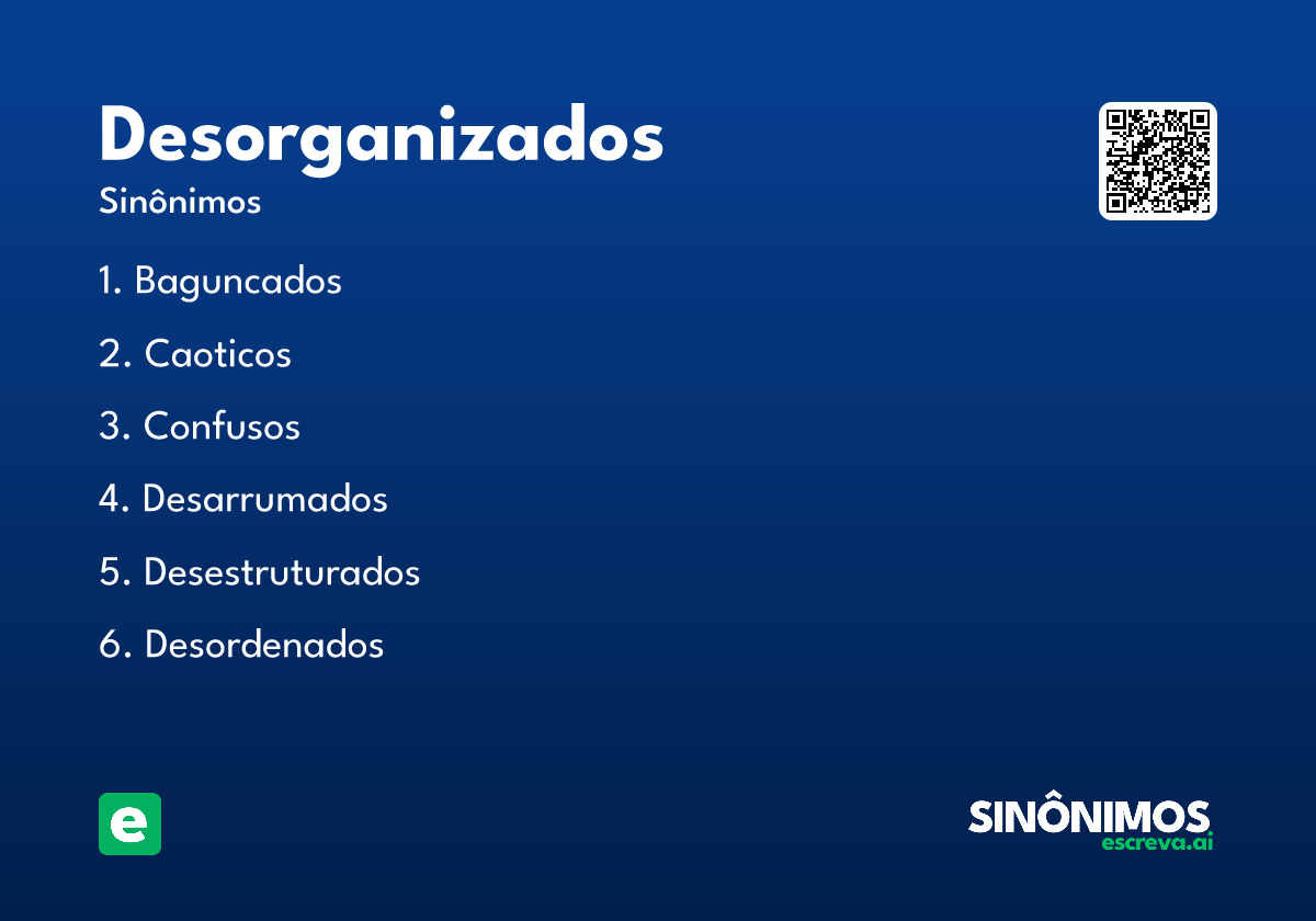 desorganizados