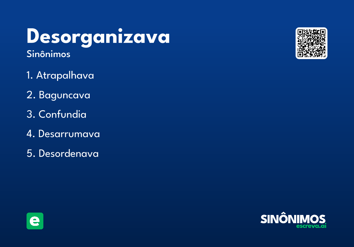 desorganizava