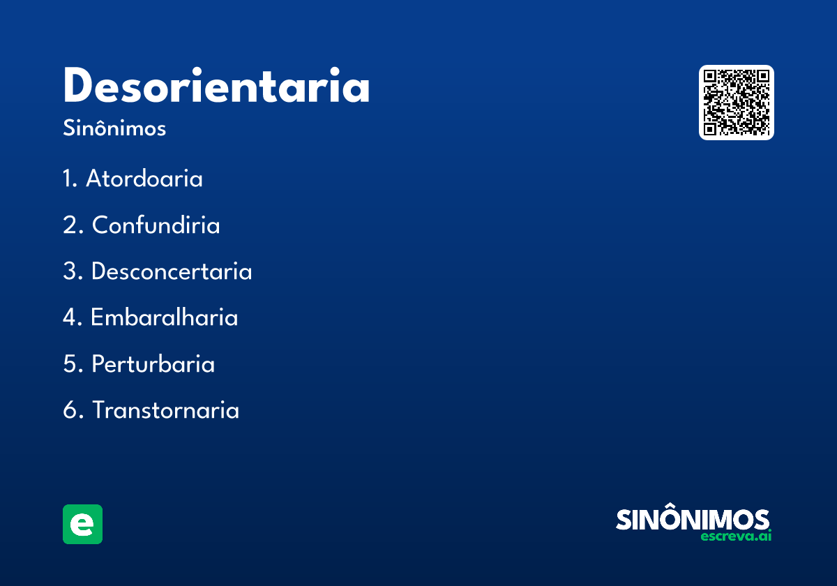 desorientaria