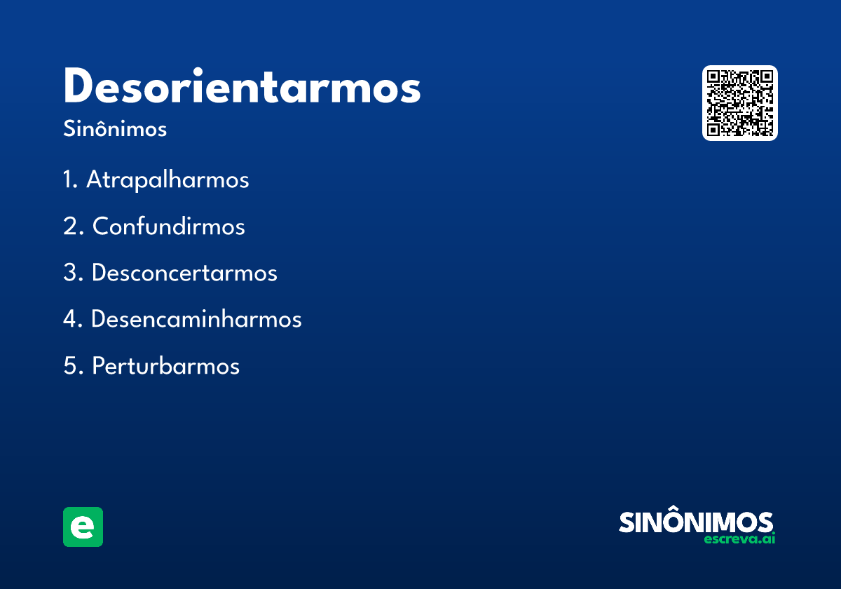 desorientarmos