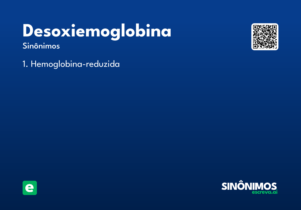 desoxiemoglobina