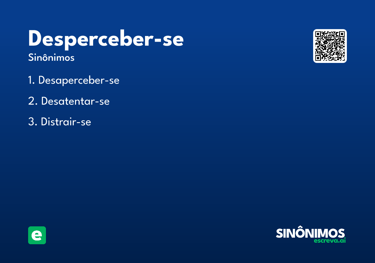 desperceber-se
