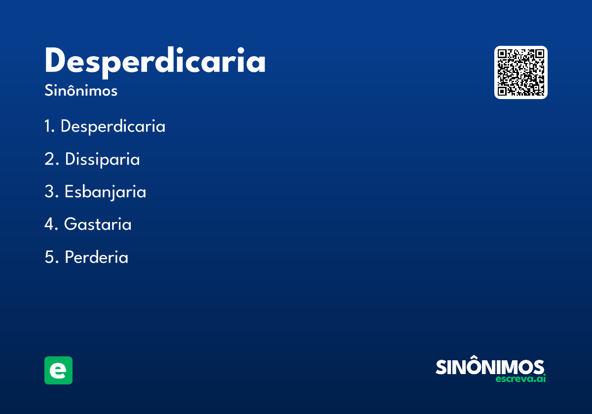 desperdicaria