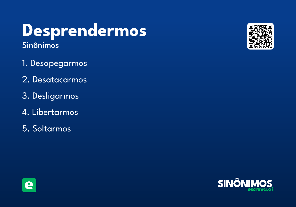 desprendermos