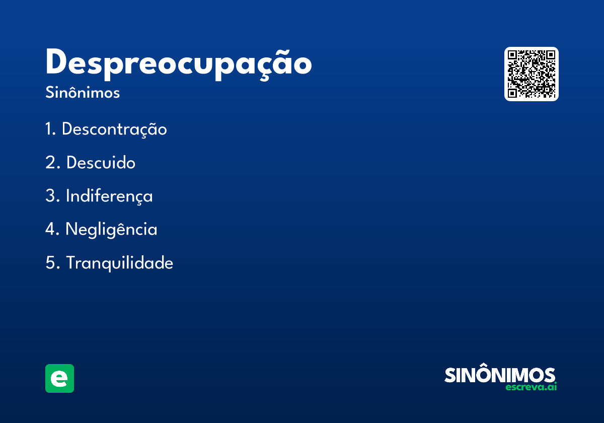 despreocupação