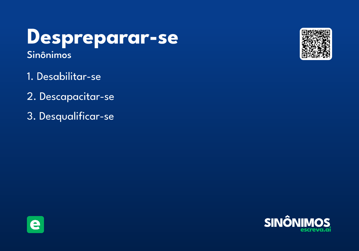 despreparar-se
