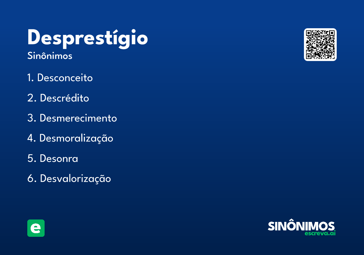 desprestígio