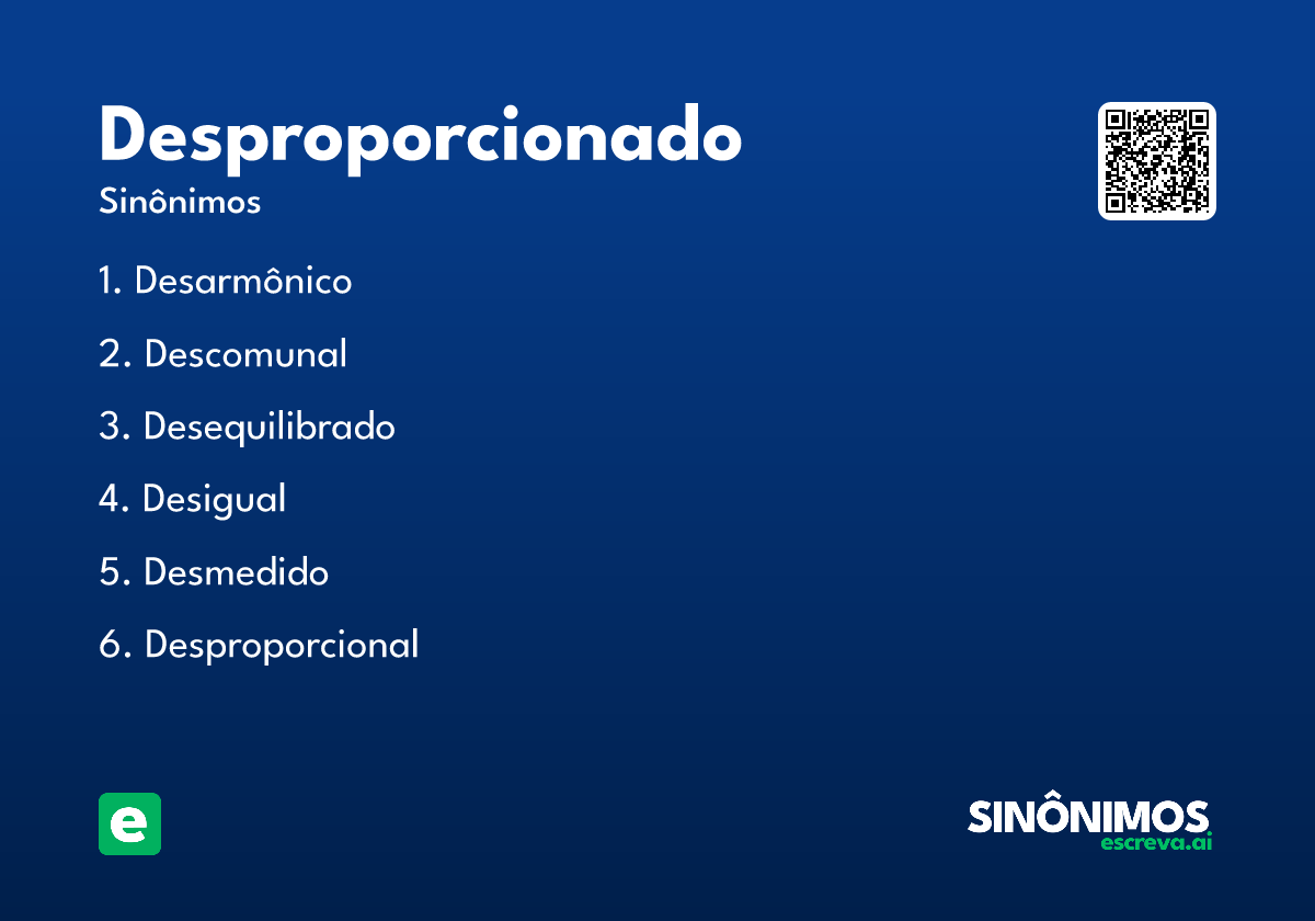 desproporcionado