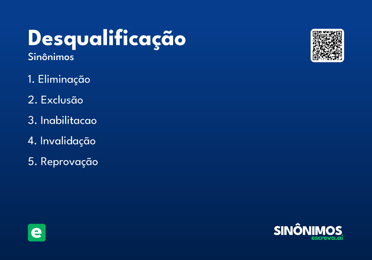desqualificação