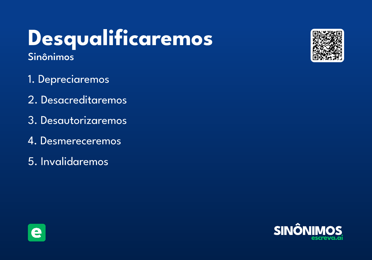 desqualificaremos