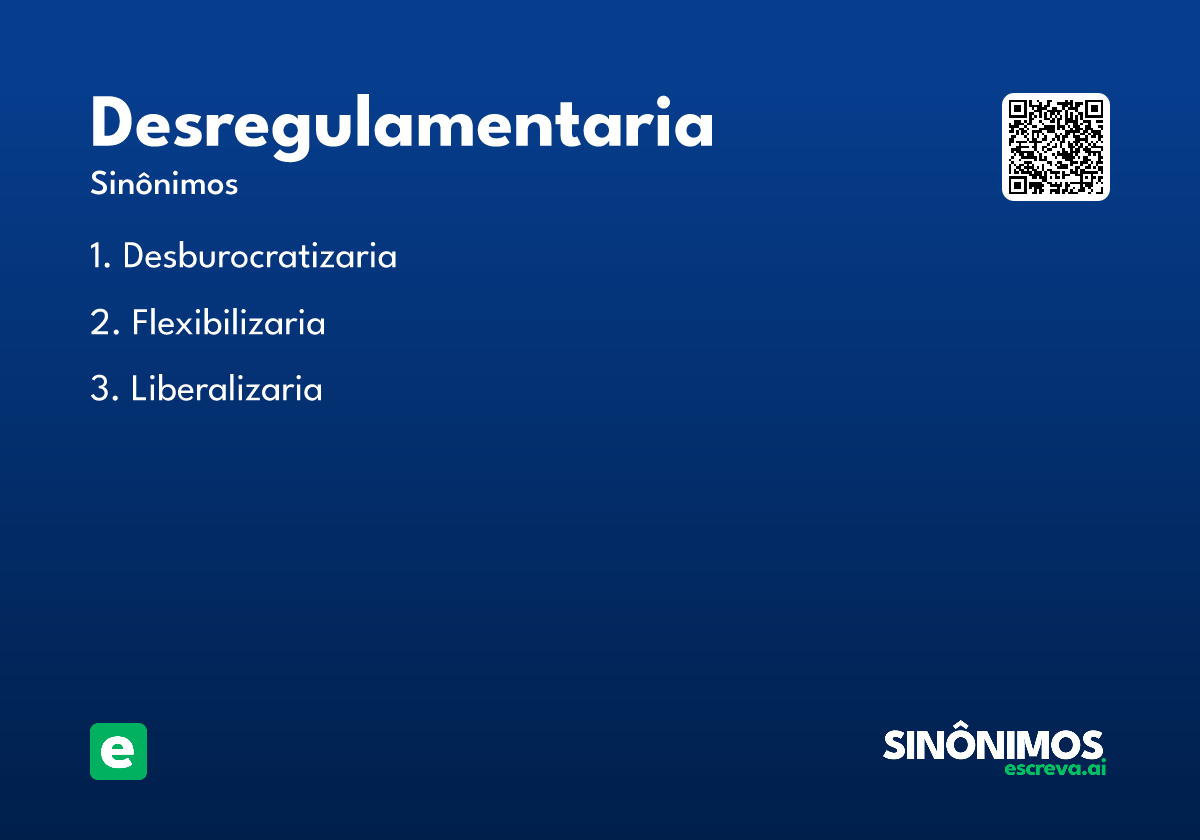 desregulamentaria