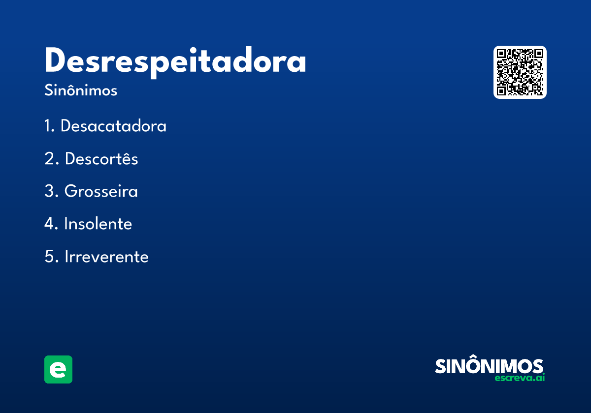 desrespeitadora