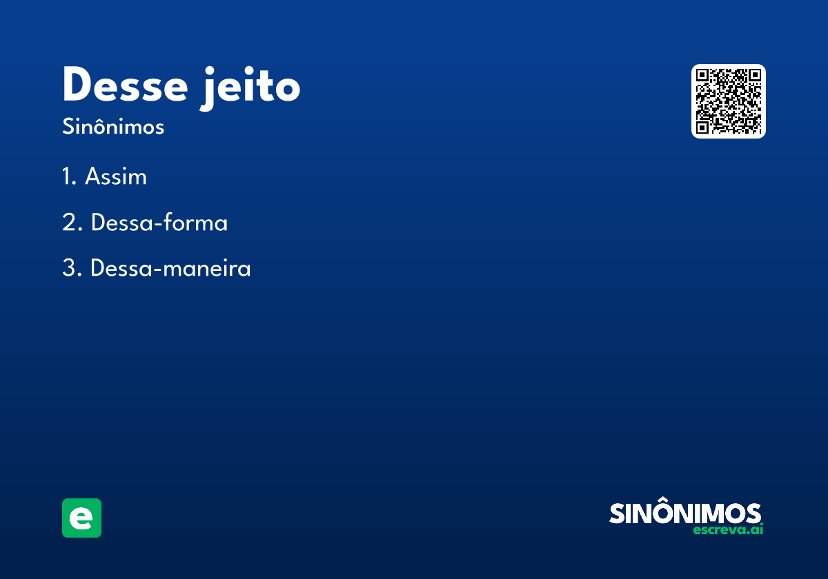 desse jeito