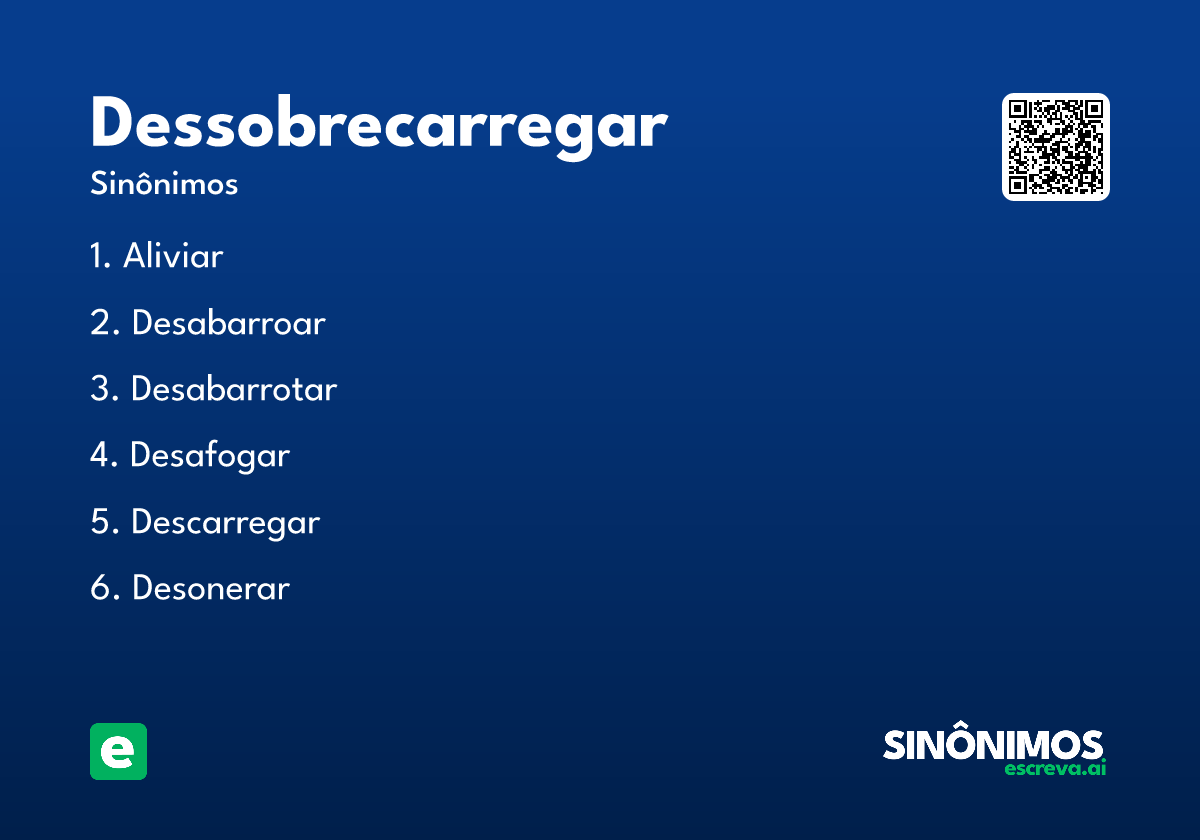 dessobrecarregar