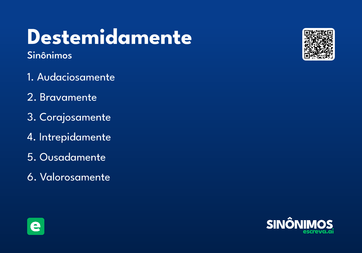 destemidamente