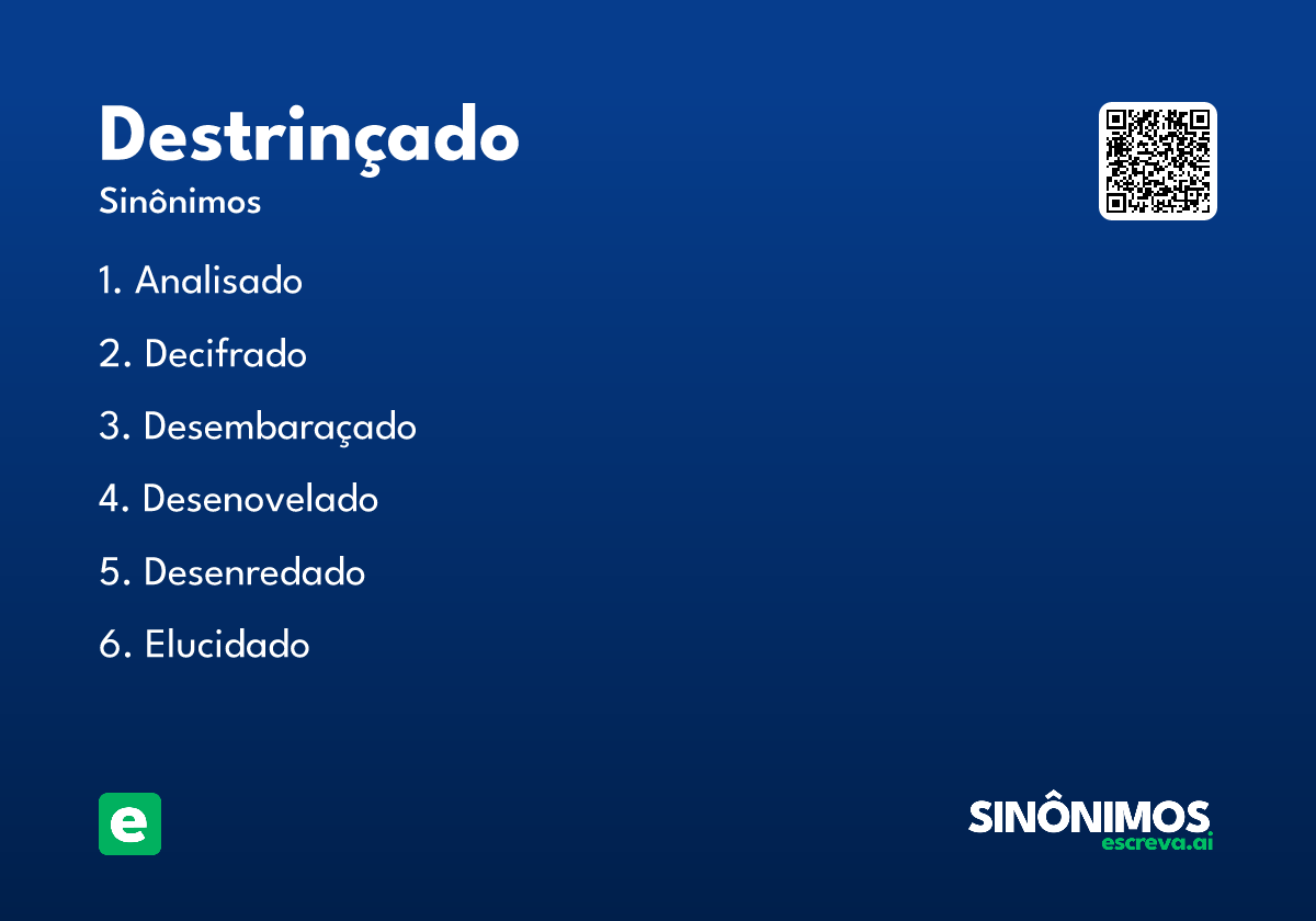 destrinçado