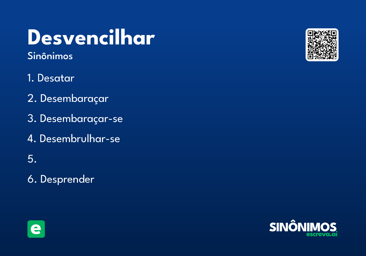 desvencilhar