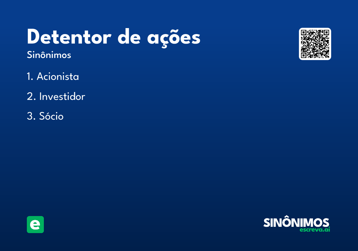 detentor de ações