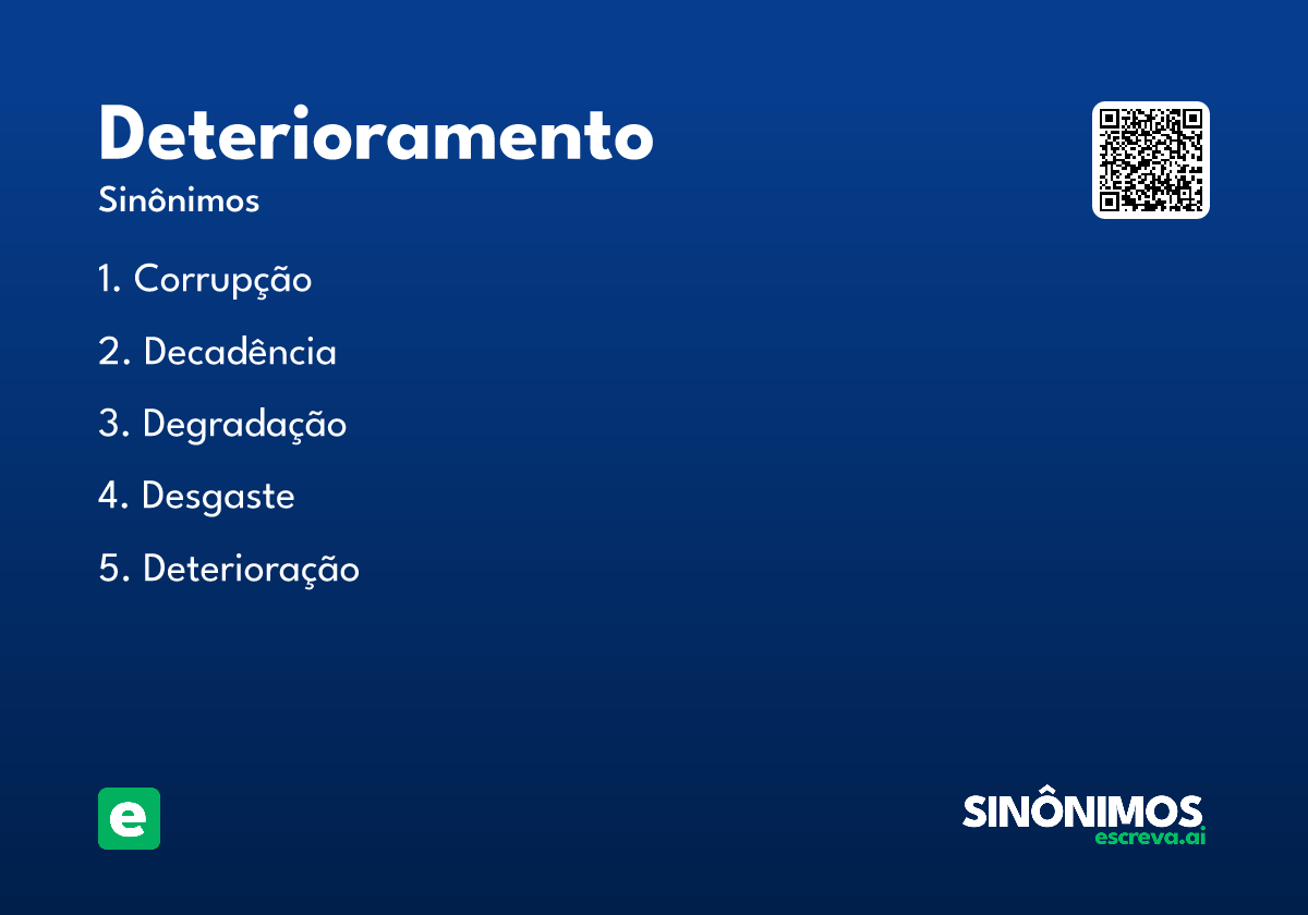 deterioramento