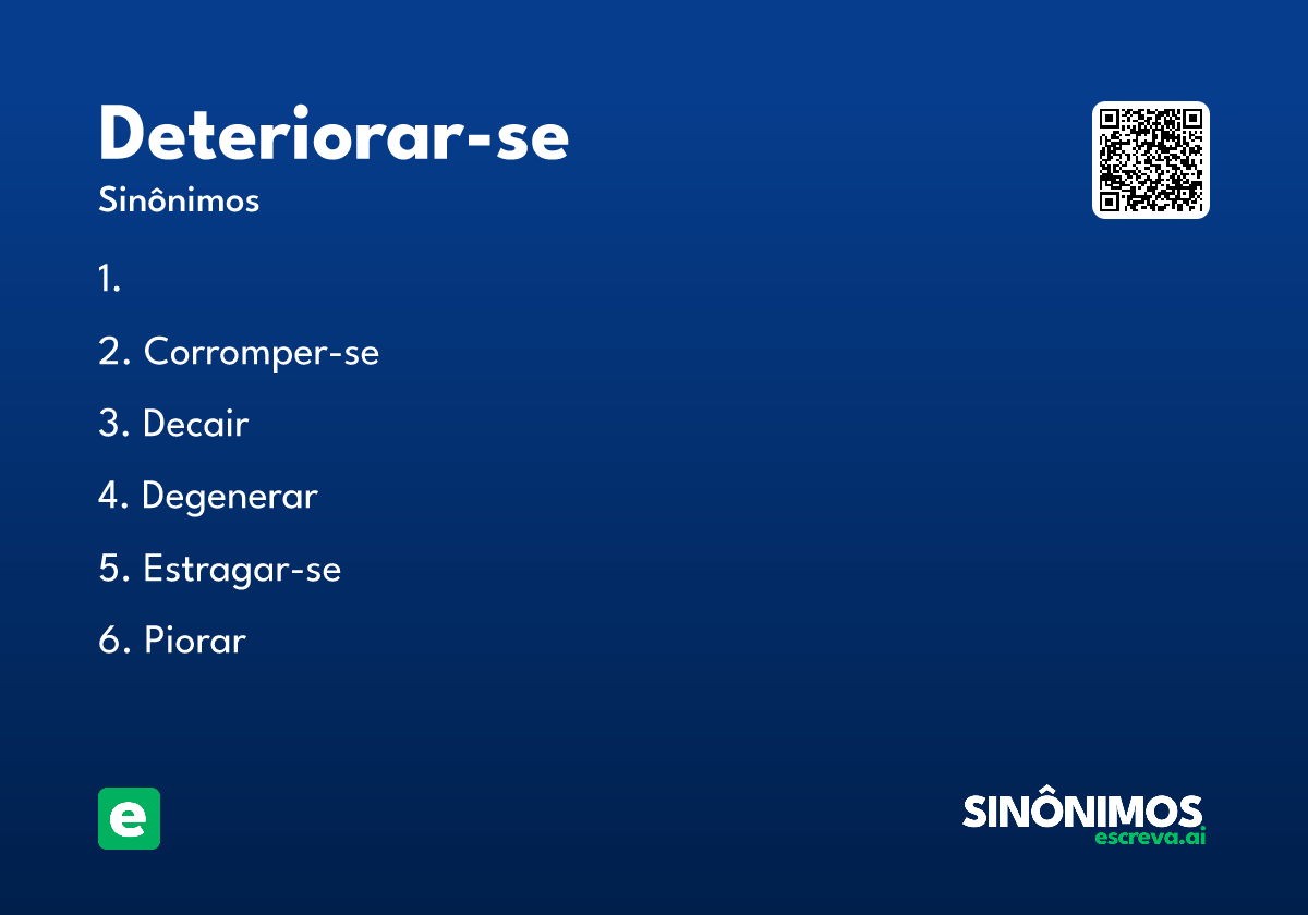 deteriorar-se