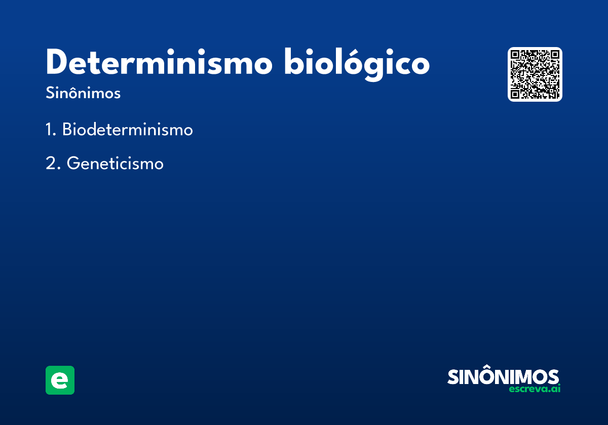 determinismo biológico