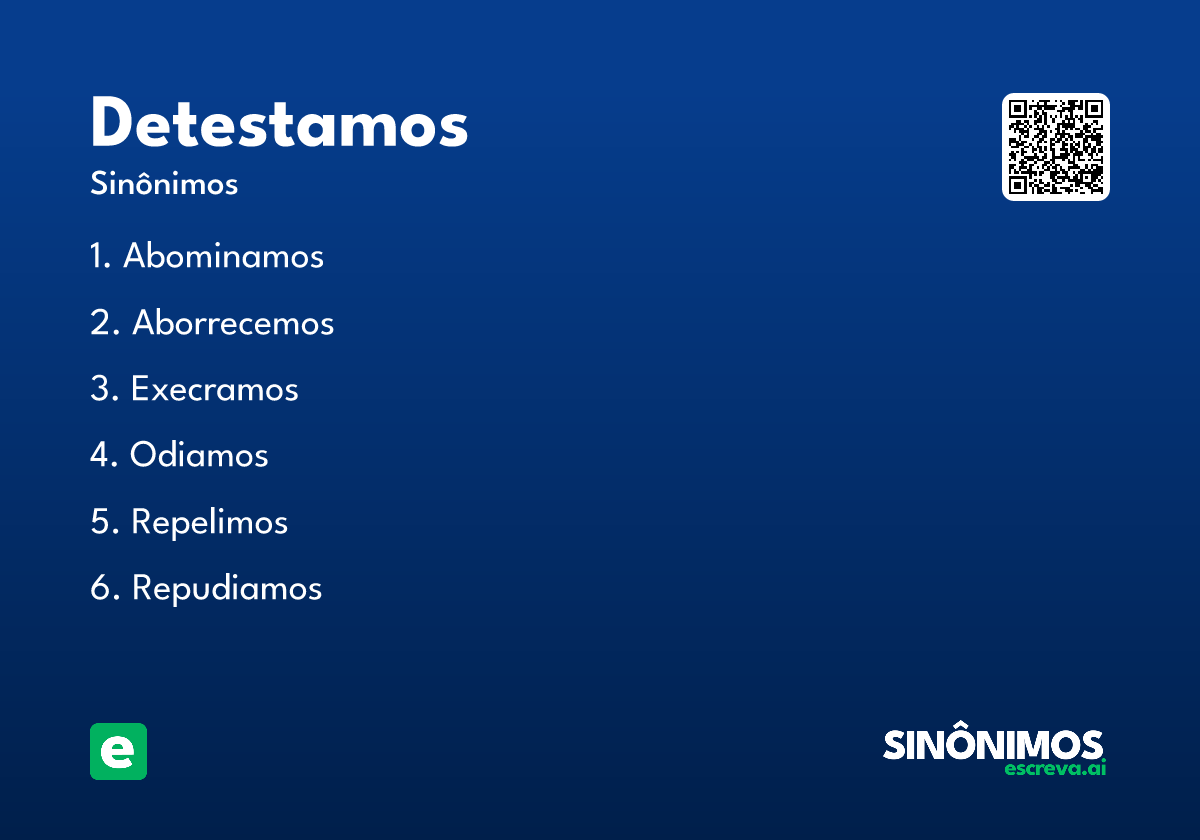 detestamos