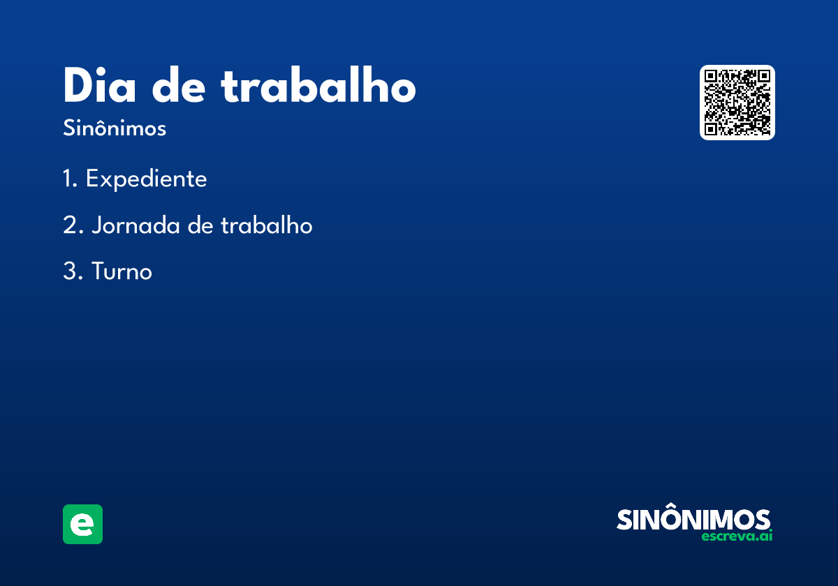 dia de trabalho
