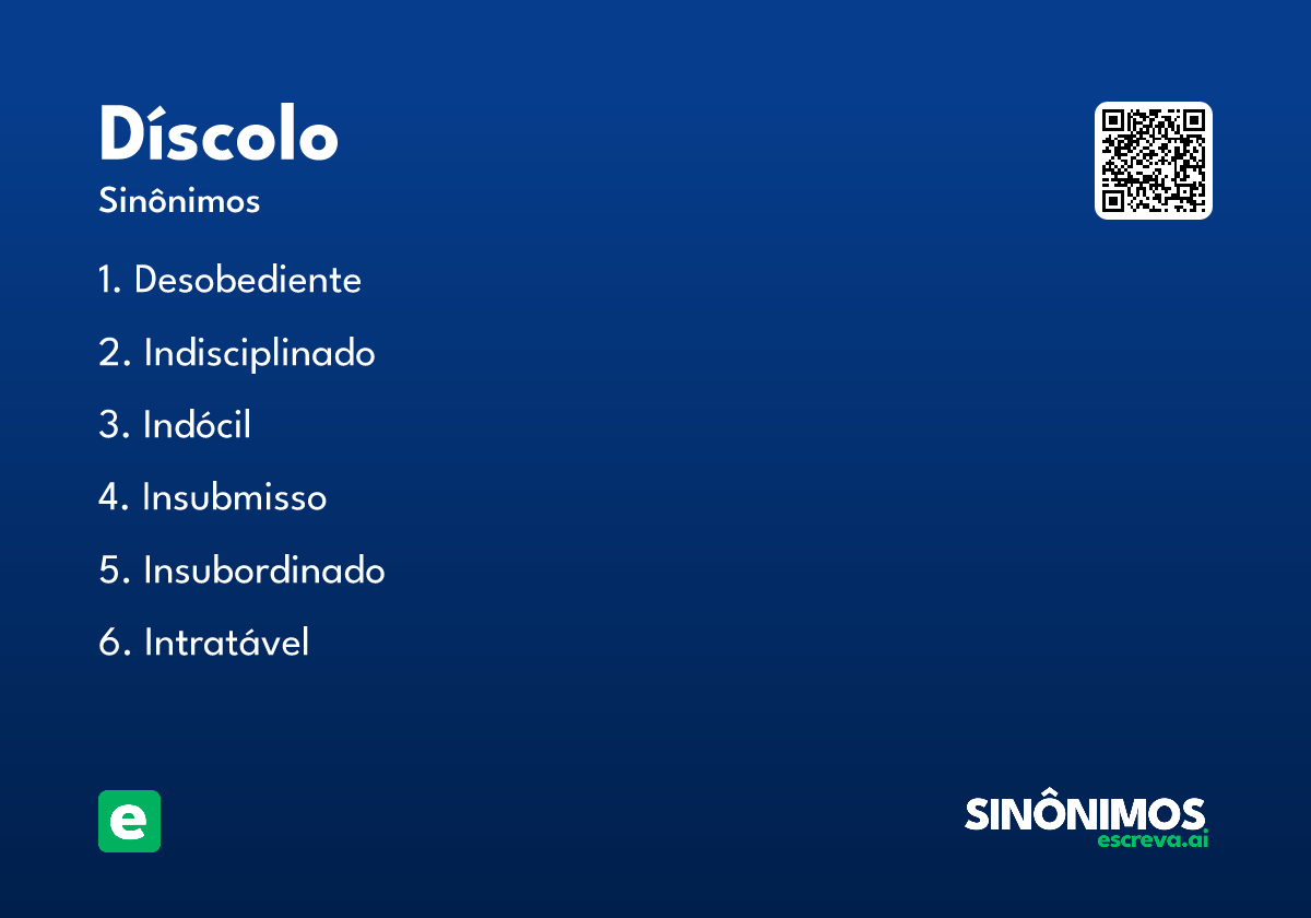 díscolo