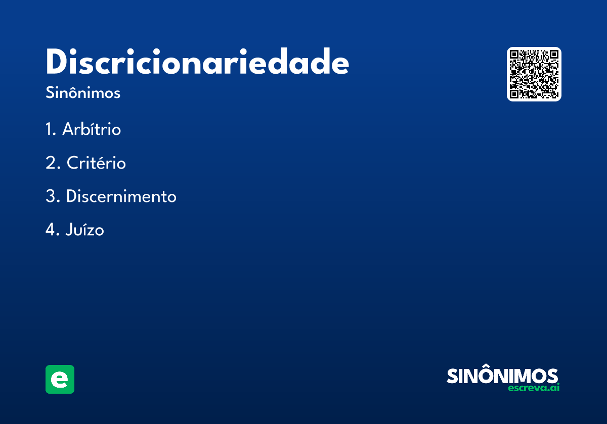 discricionariedade