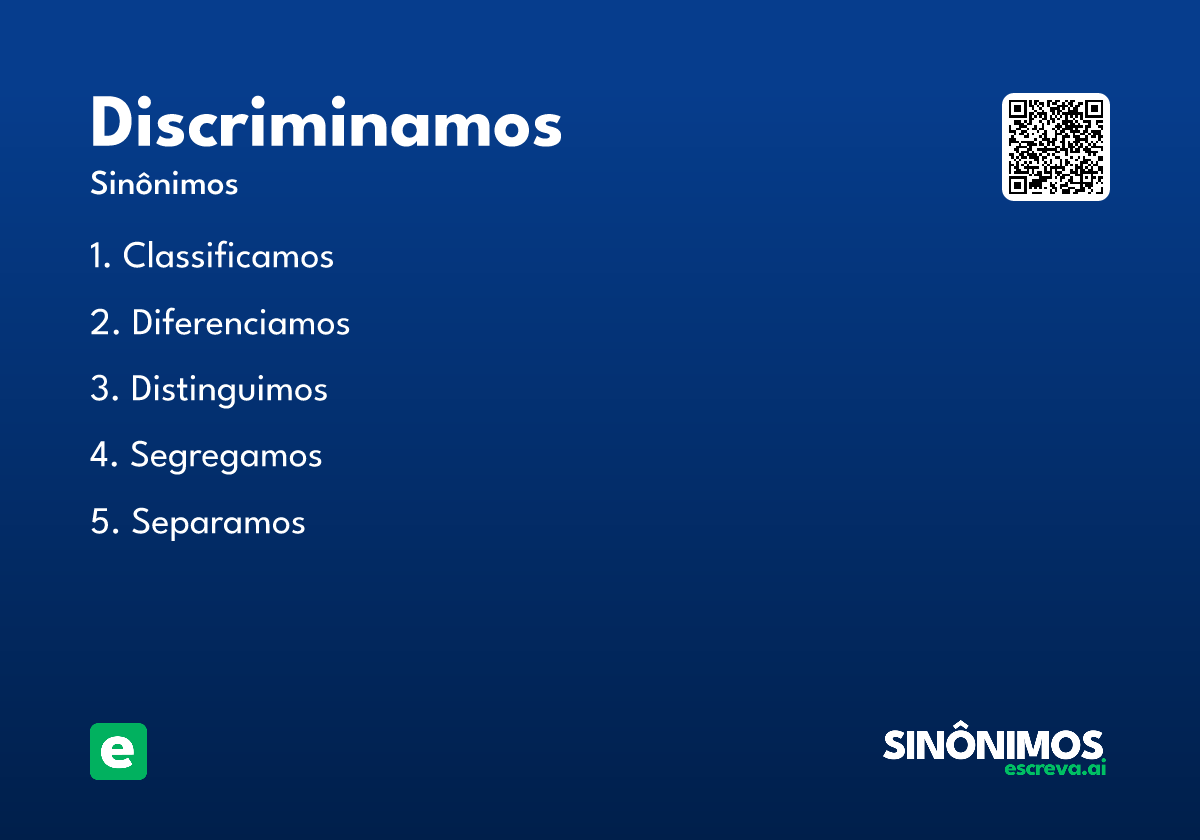 discriminamos