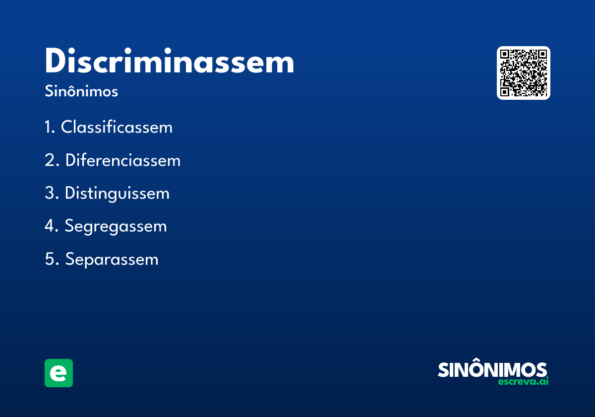 discriminassem