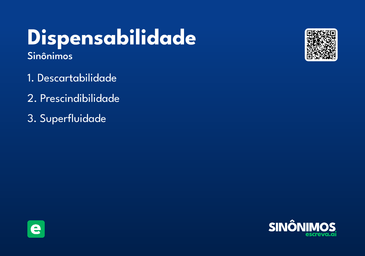 dispensabilidade