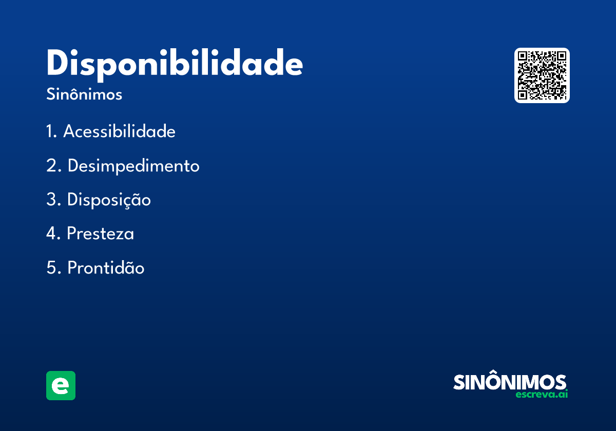 disponibilidade