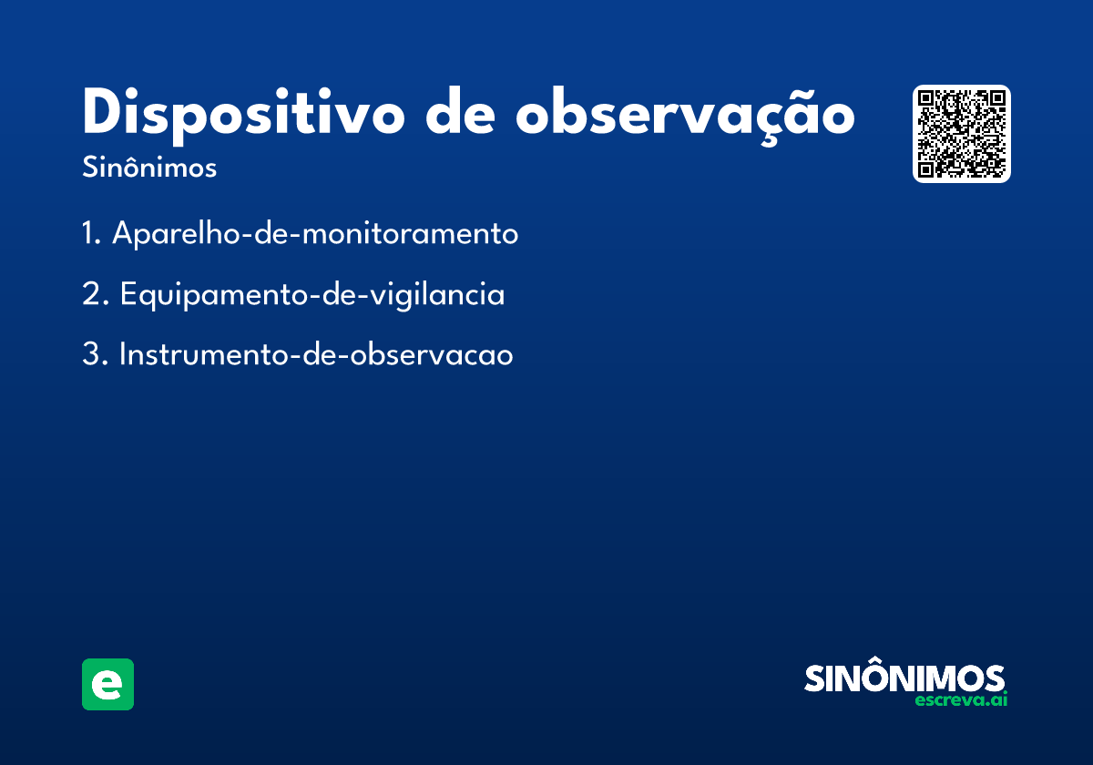 dispositivo de observação