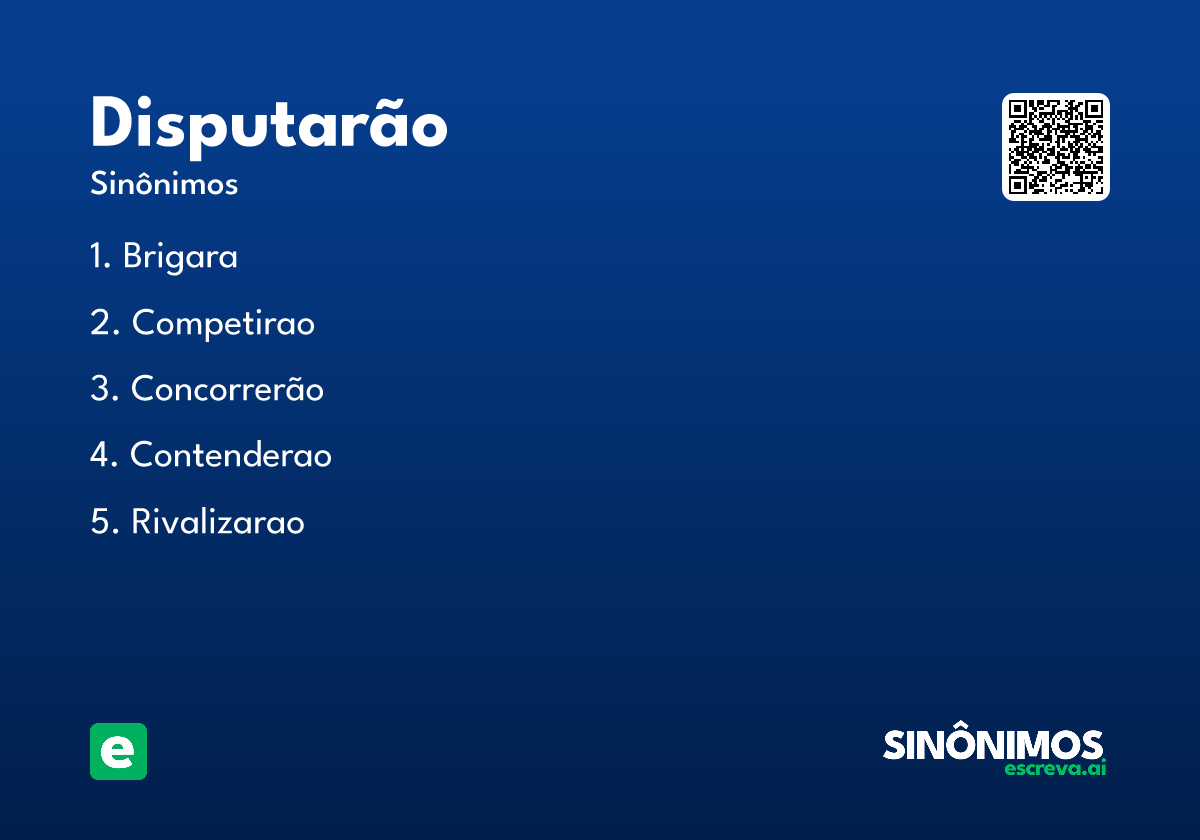 disputarão