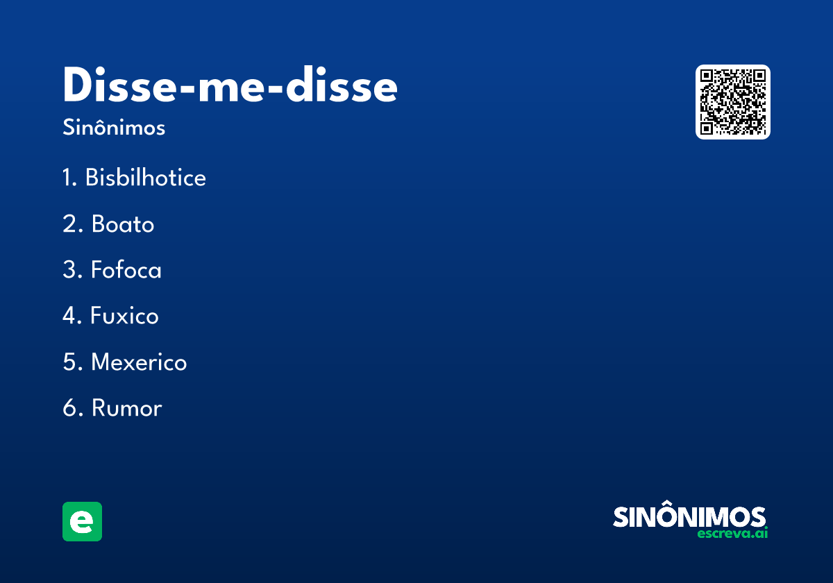 disse-me-disse