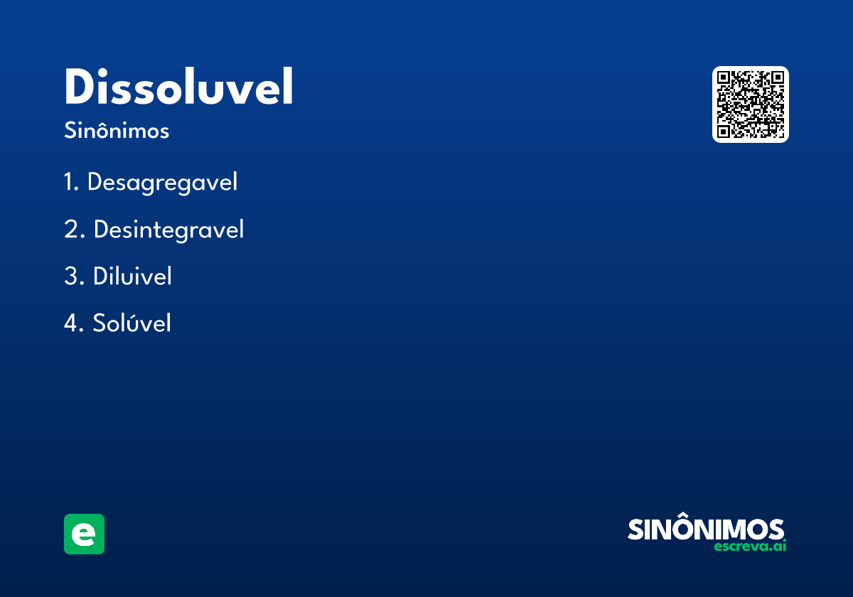 dissoluvel