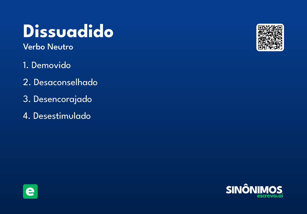 dissuadido