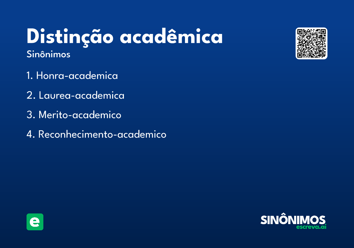 distinção acadêmica