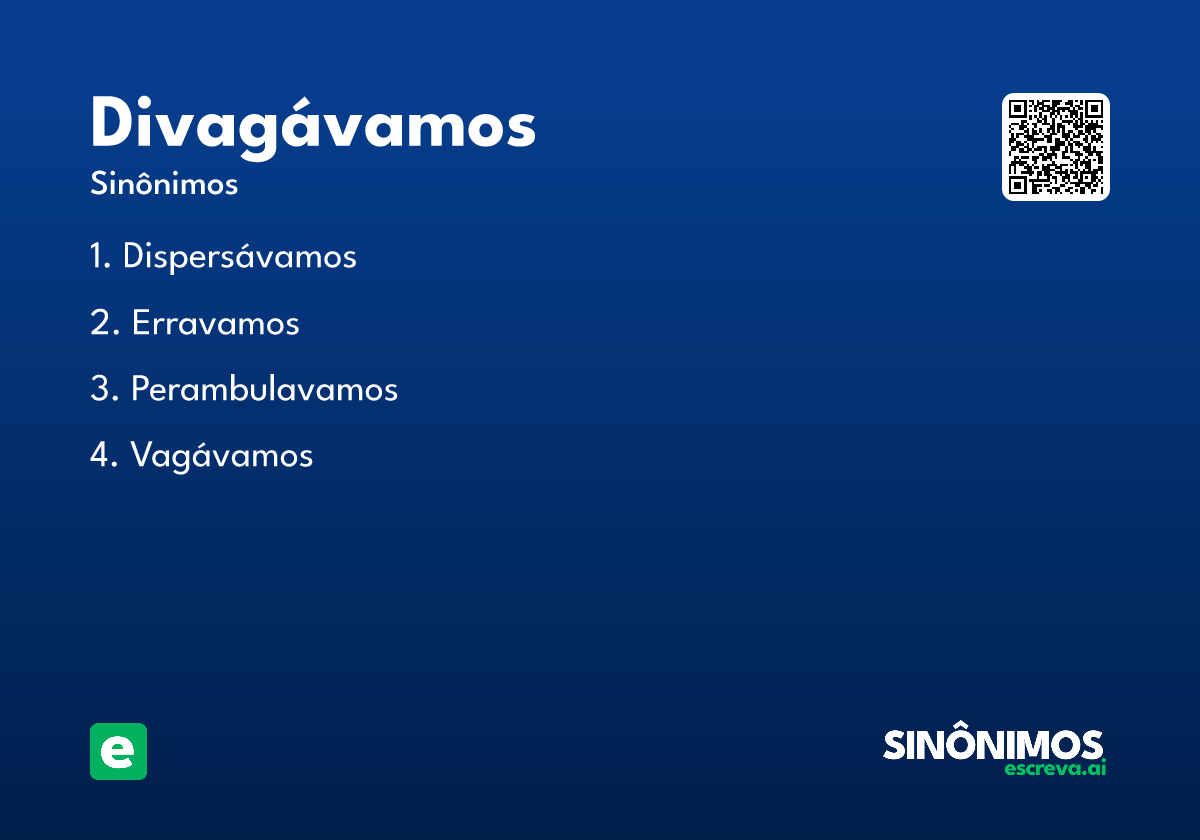 divagávamos