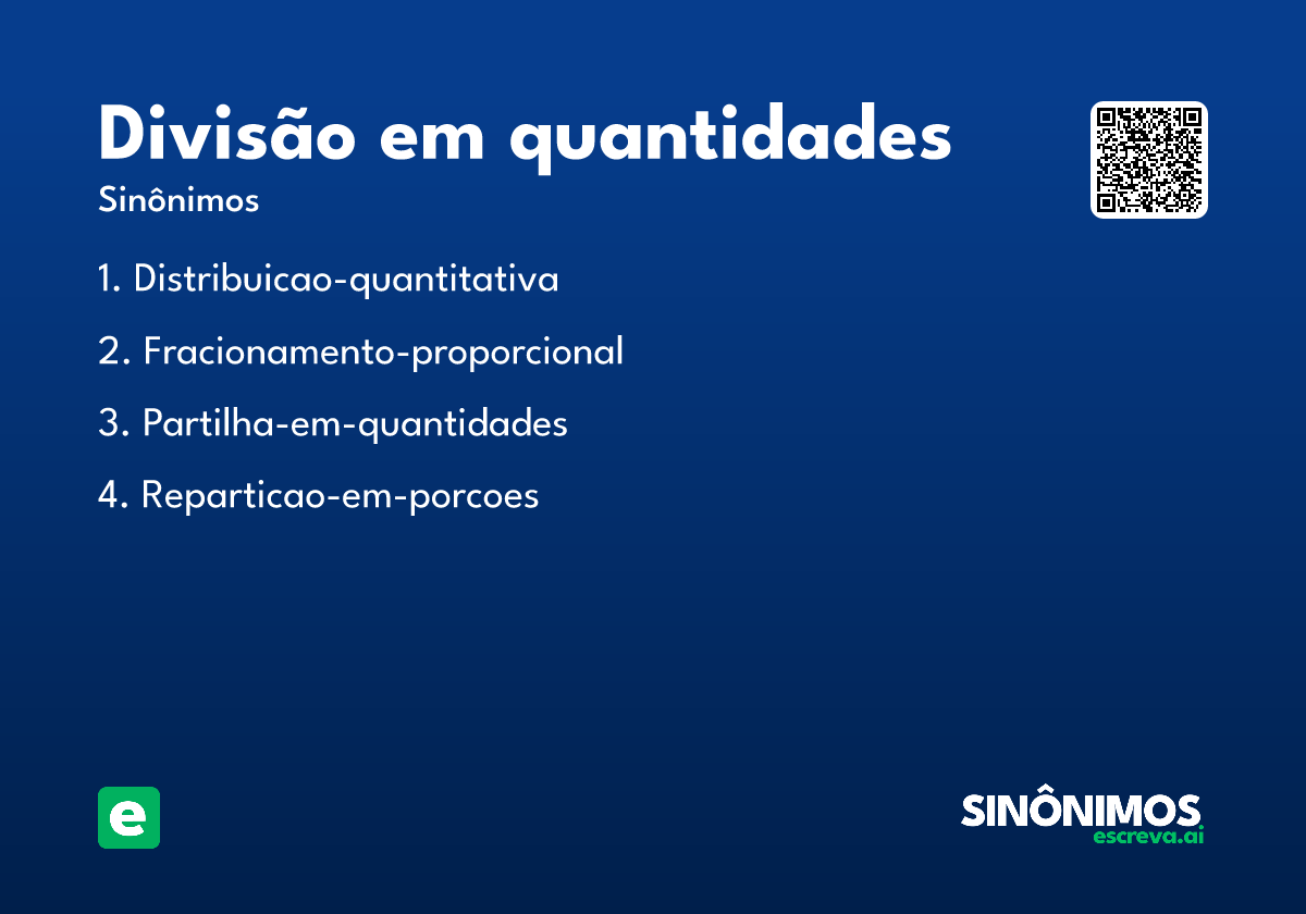 divisão em quantidades
