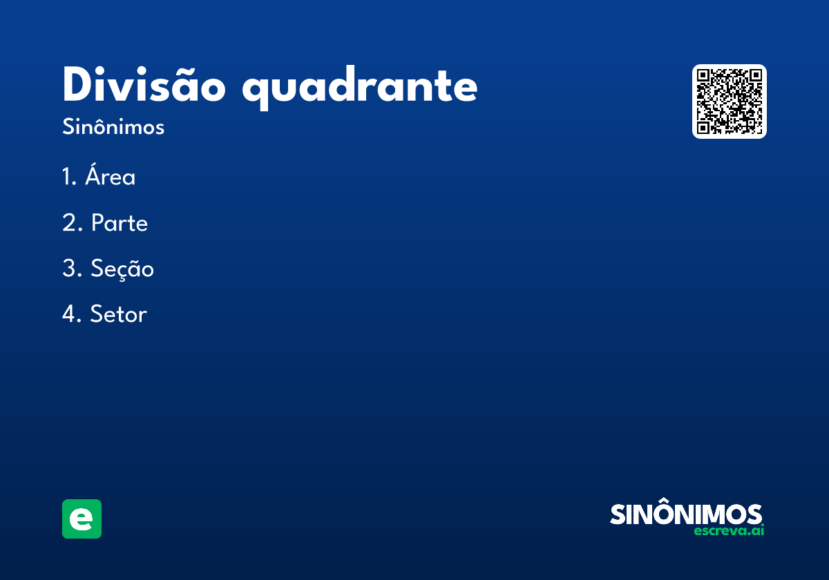 divisão quadrante