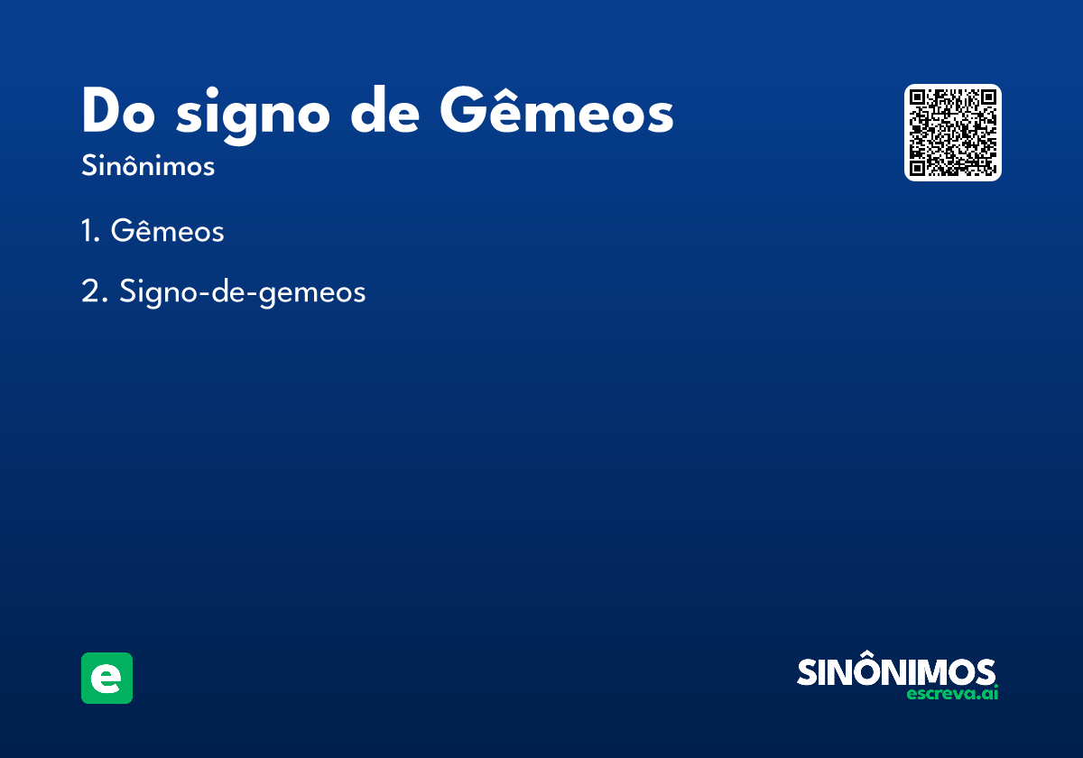 do signo de Gêmeos