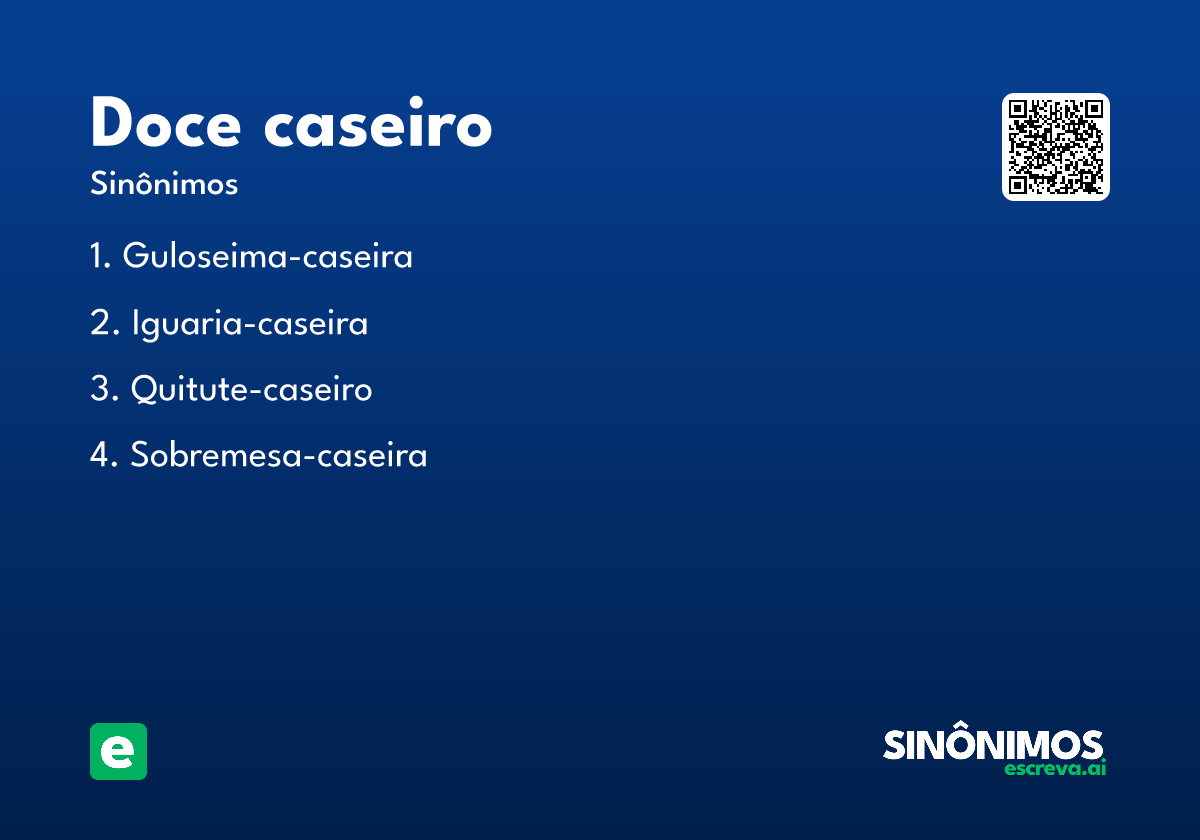 doce caseiro