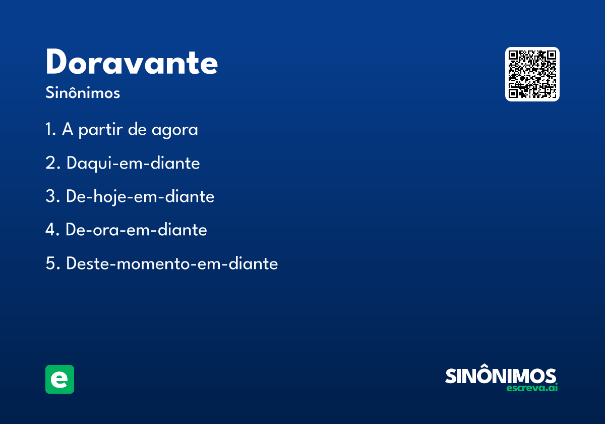 doravante